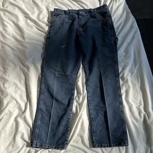 Wrangler Men's straight leg Cotton Jeans‎ Size 34x30 workwear tough wear